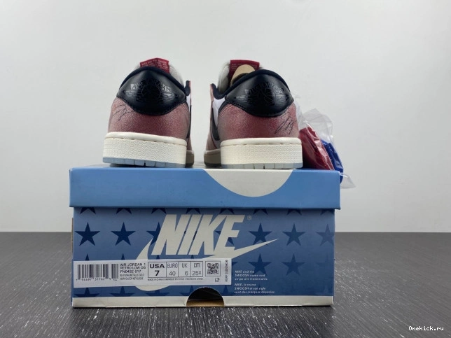 One Kick LOW TROPHY BLACK' JORDAN OG FN0432-017 1 ROOM AIR X 'RED 0803